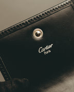 "Cartier" 00's-10's Sleek leather coin case