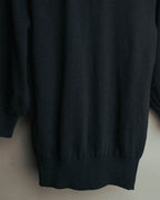 “COMME des GARCONS” 90’s asymmetrical button wool knit cardigan