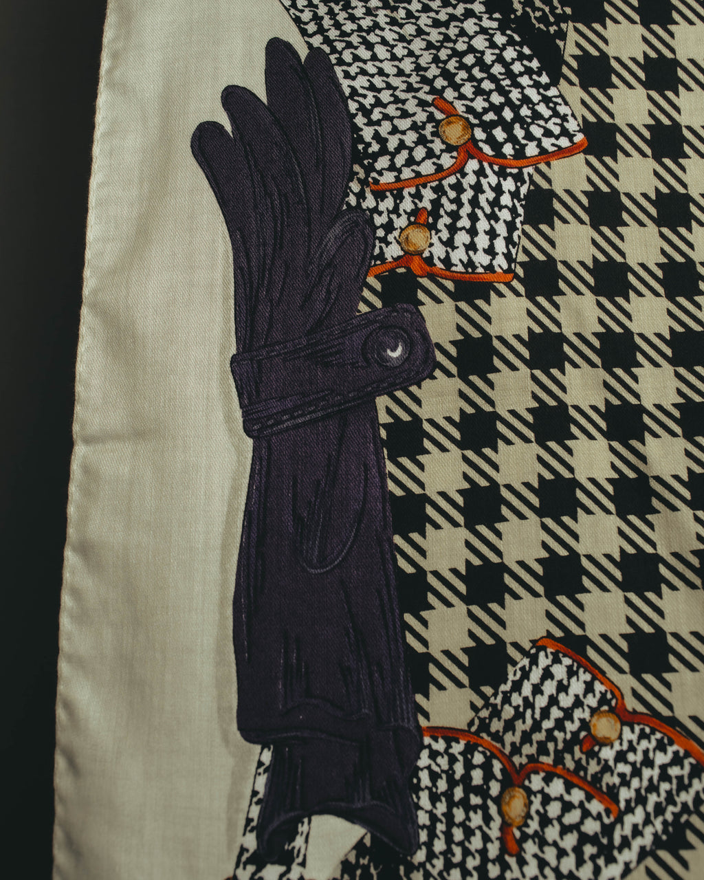 "Christian Dior" 80's Classic printed scarf