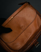 “CELINE” 90’s Leather triomphe shoulder bag