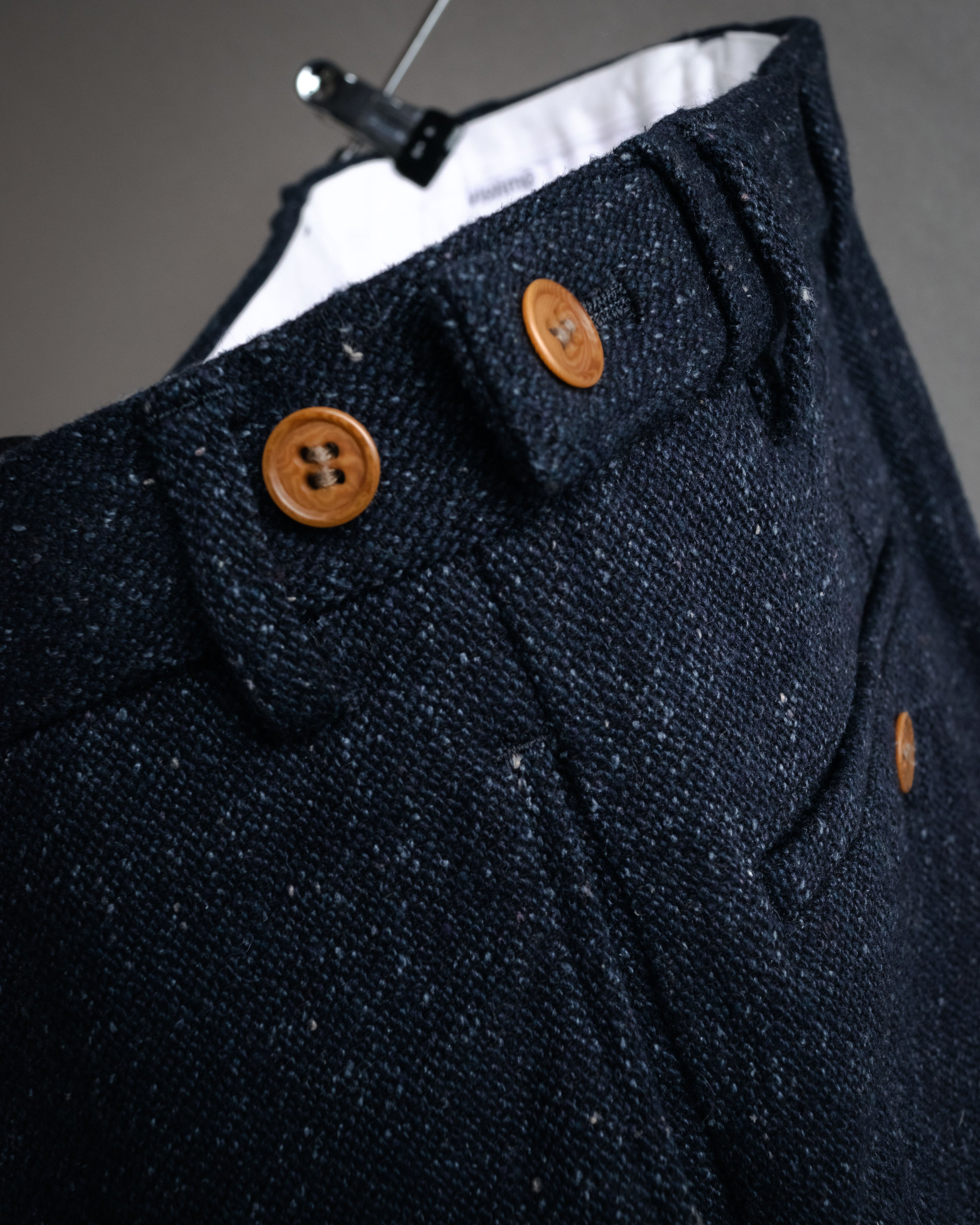 “visvim” 2014 AW Nep tweed cinch back trousers