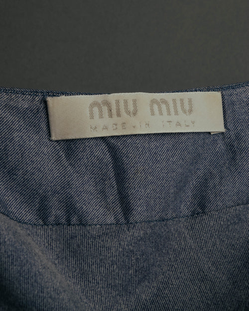 "Miu Miu" 90's-00's Delicate ruffled camisole top