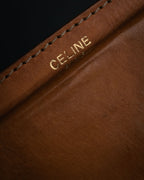 “CELINE” 90’s Leather triomphe shoulder bag
