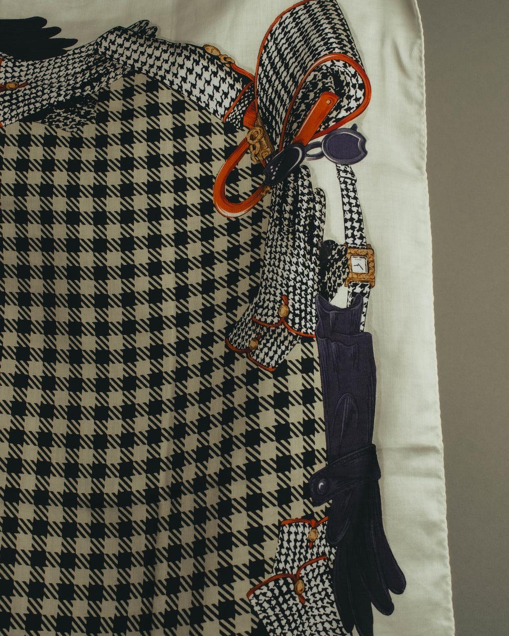 "Christian Dior" 80's Classic printed scarf