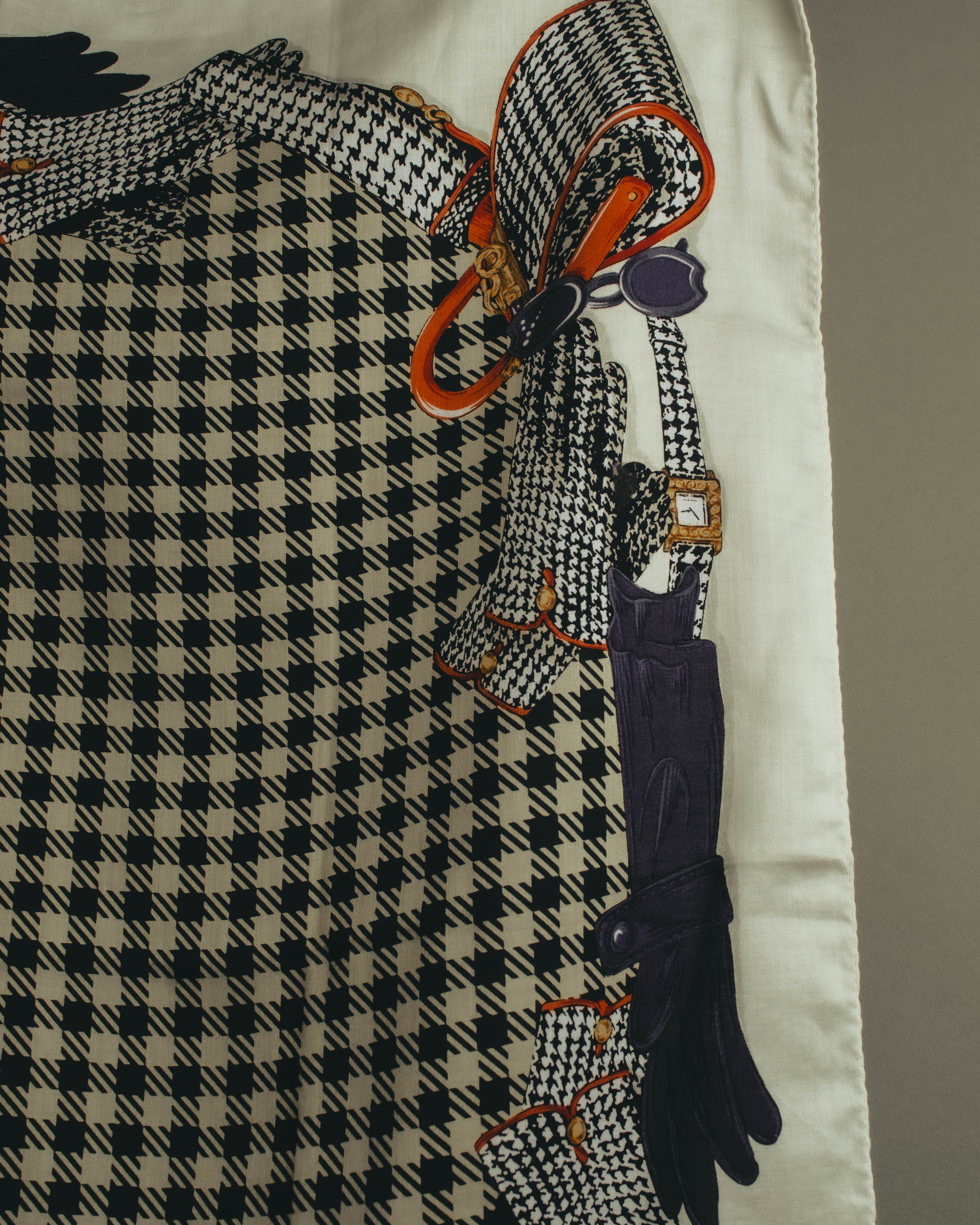 "Christian Dior" 80's Classic printed scarf