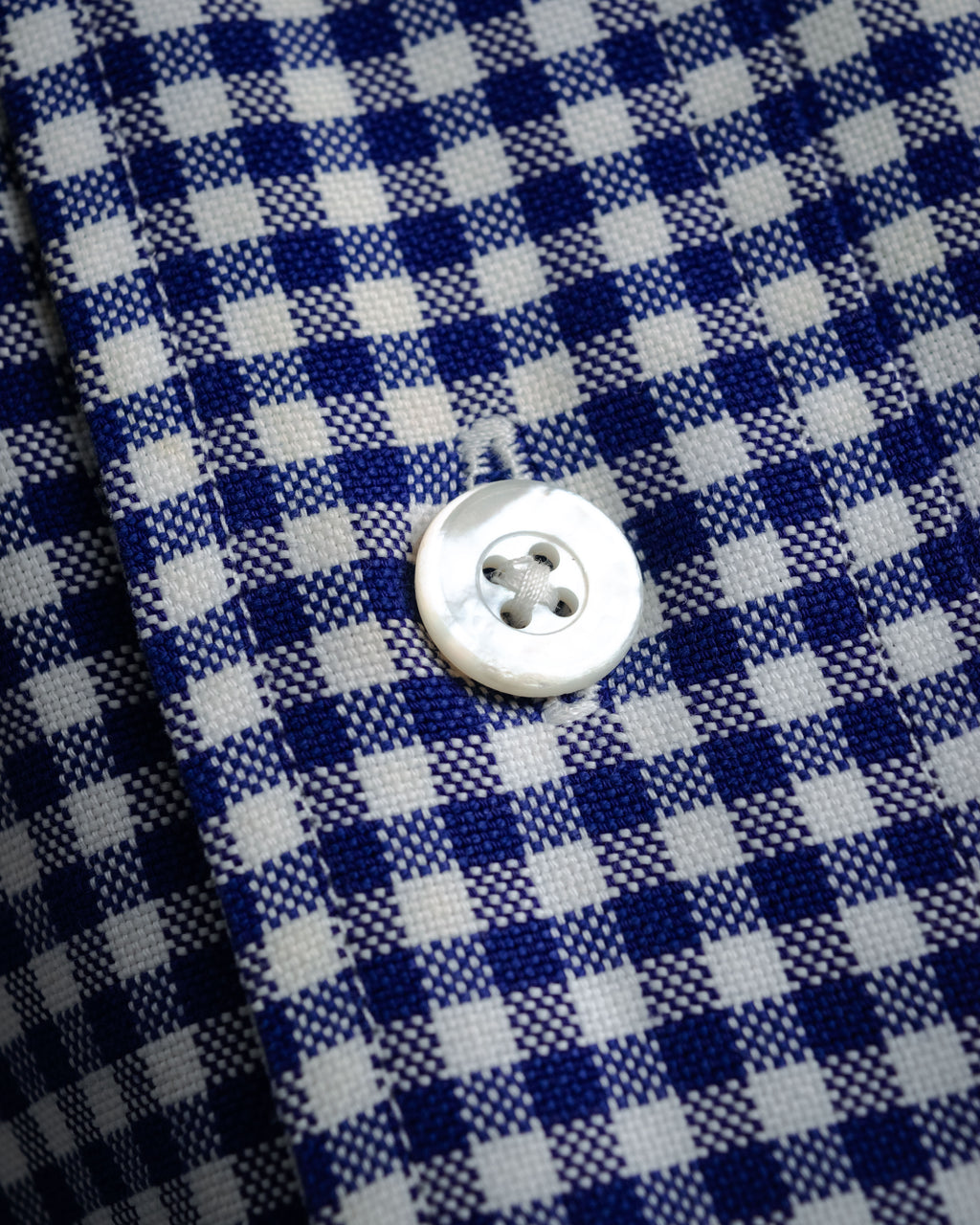“HERMÈS” 90’s-00’s Gingham cuff shirt