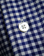 “HERMÈS” 90’s-00’s Gingham cuff shirt