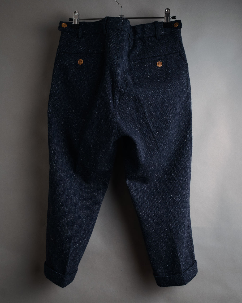 “visvim” 2014 AW Nep tweed cinch back trousers