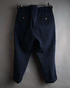 “visvim” 2014 AW Nep tweed cinch back trousers