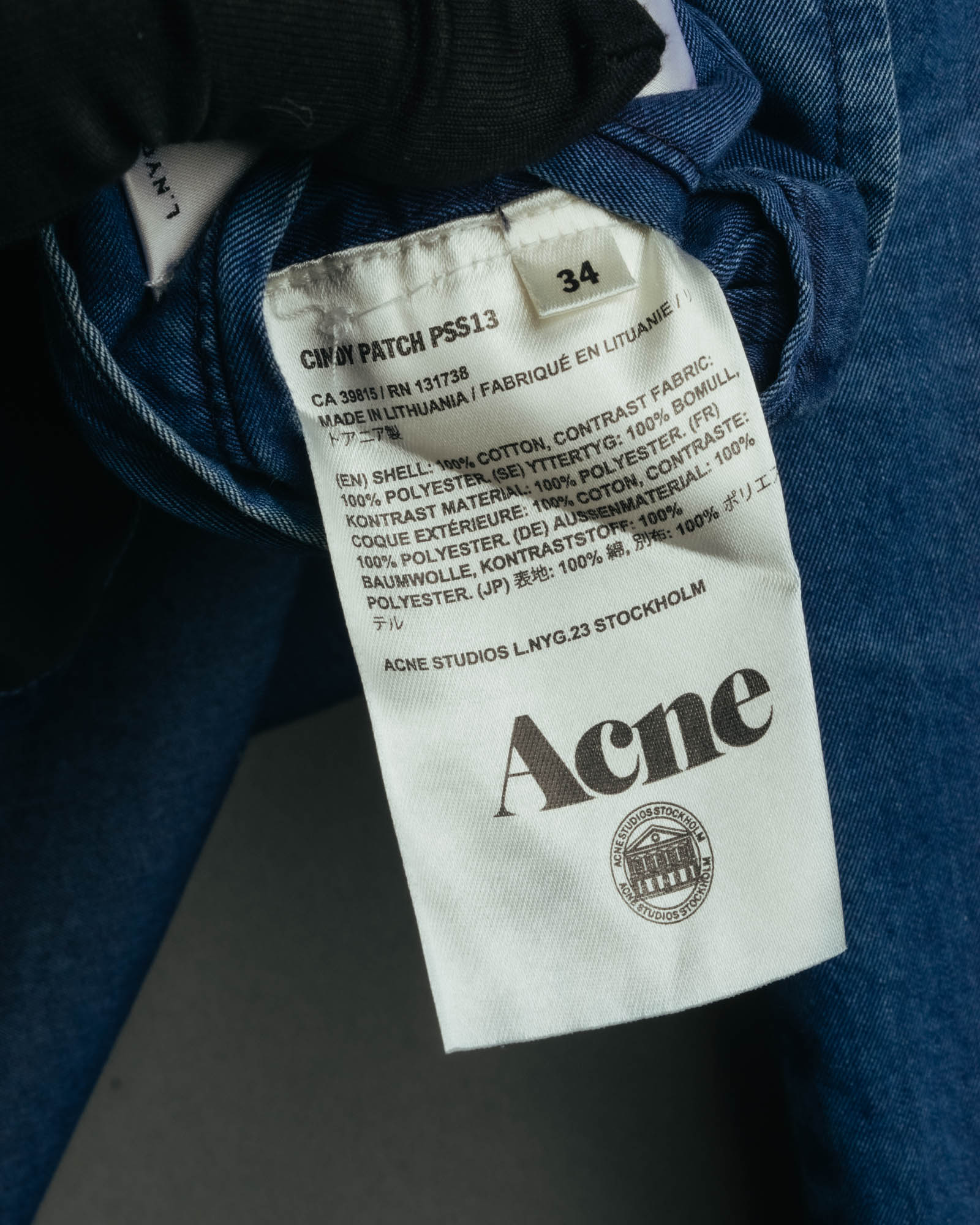 "Acne Studios" 2010's Patchwork cotton blazer