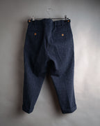 “visvim” 2014 AW Nep tweed cinch back trousers