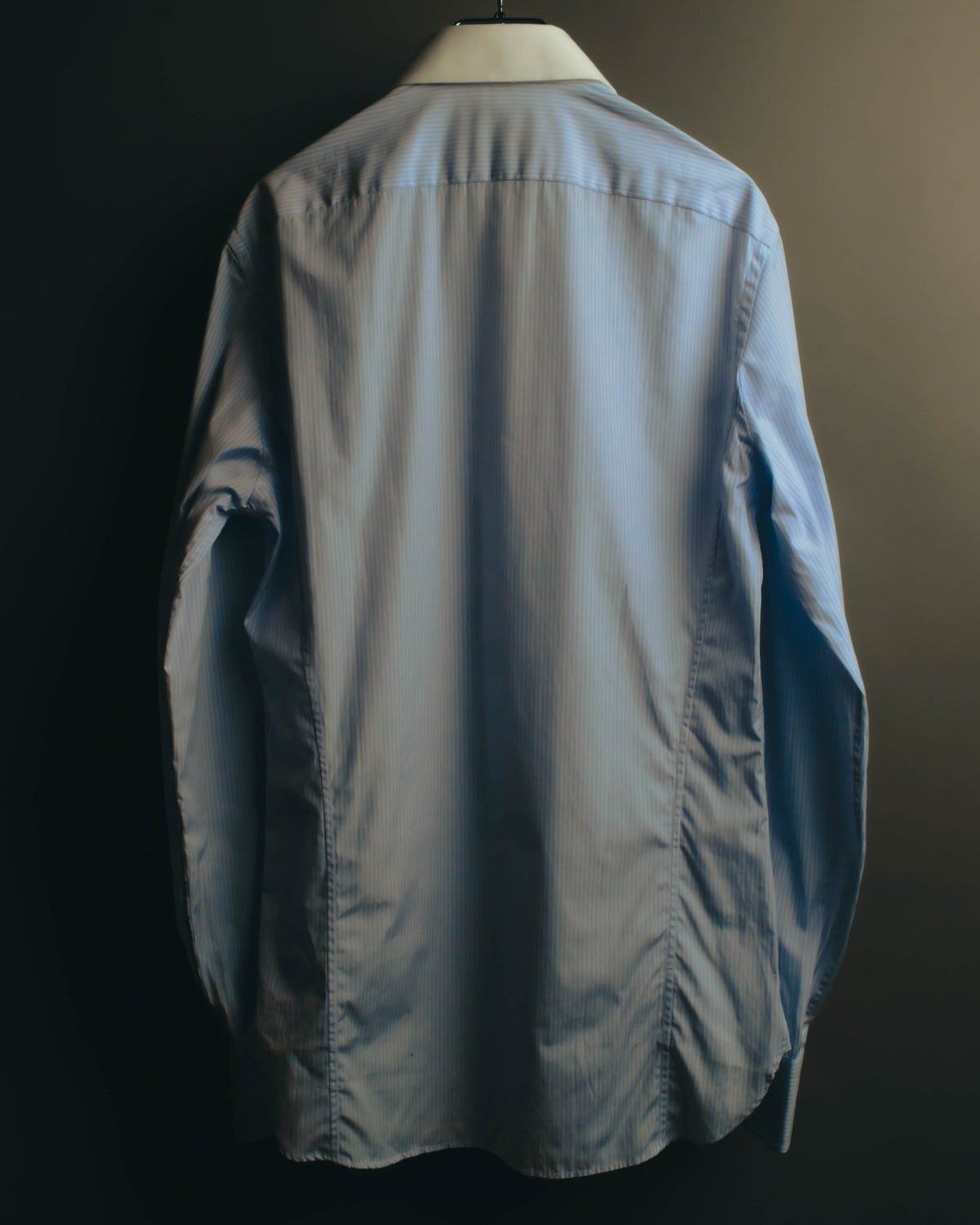 "GUCCI" 10's-20's Striped contrast-collar cotton shirt