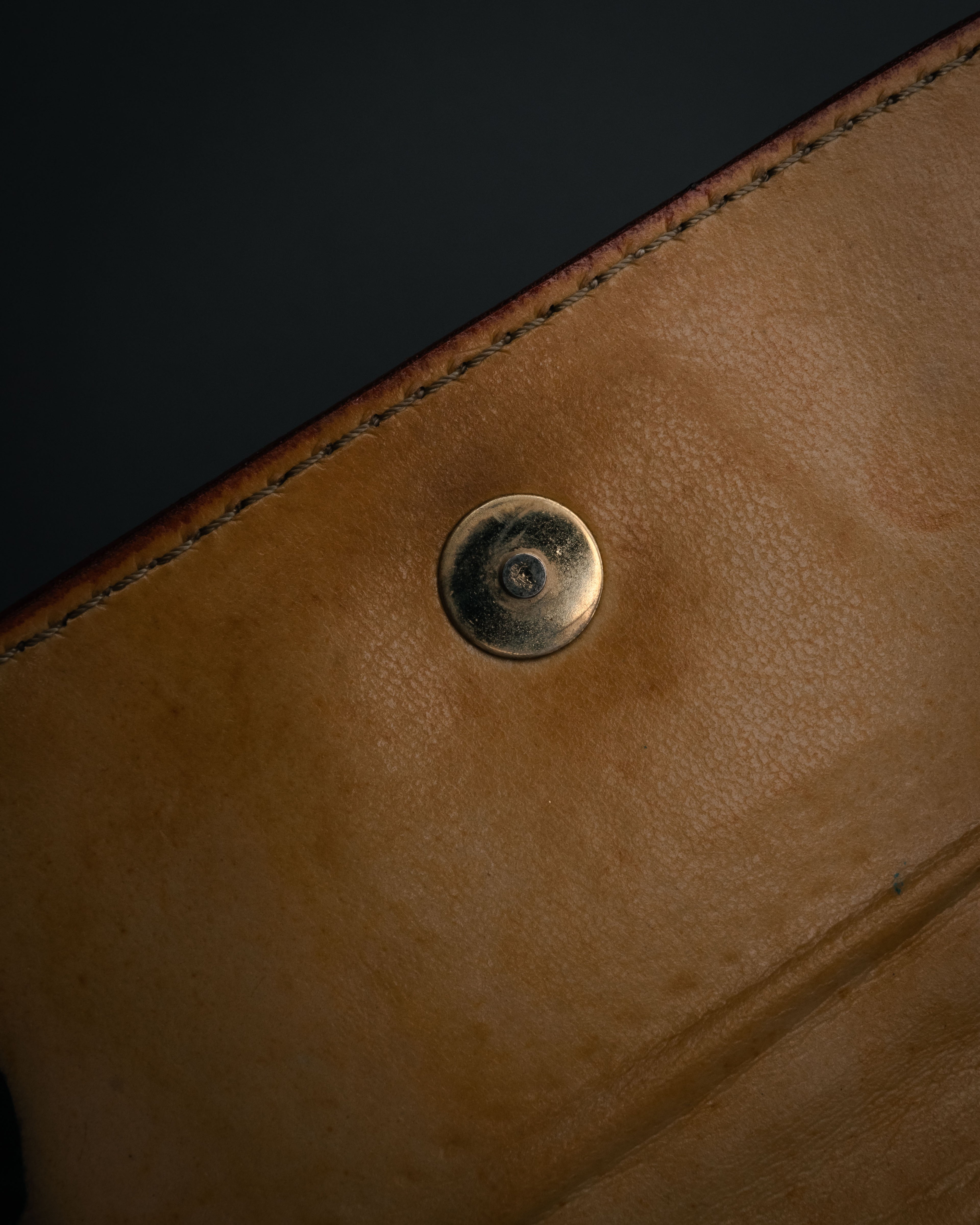 “CELINE” 90’s Leather triomphe shoulder bag