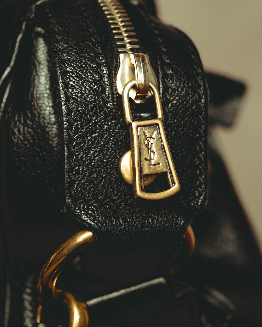 "–SPECIAL– Yves Saint Laurent" 00's-10's Soft leather 2-way handbag
