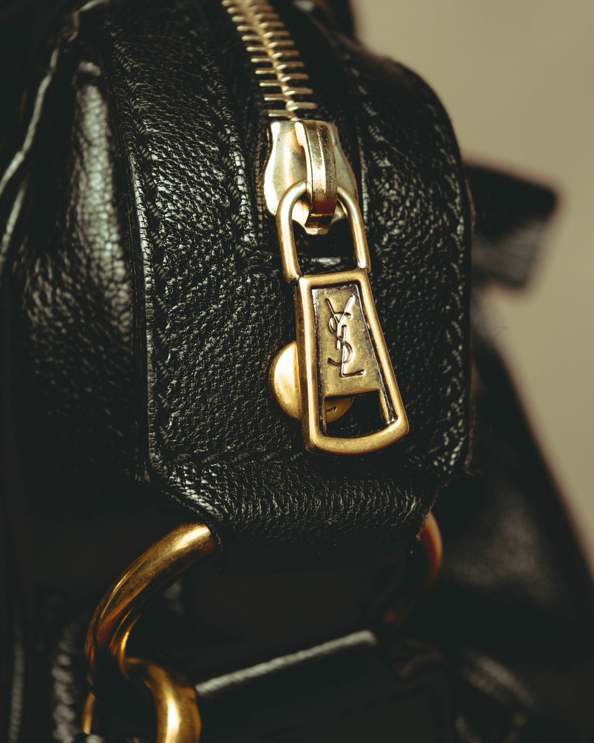 "–SPECIAL– Yves Saint Laurent" 00's-10's Soft leather 2-way handbag