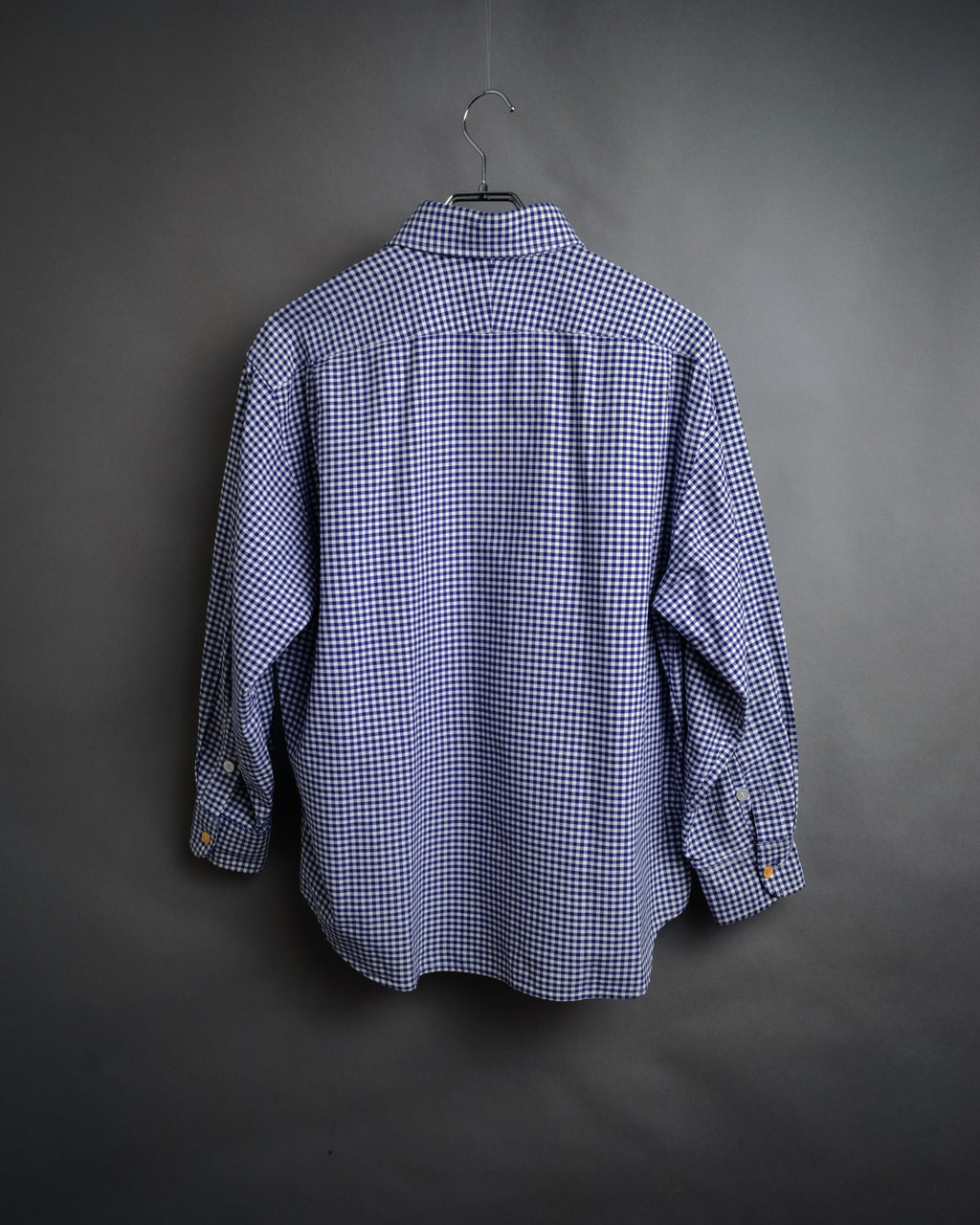 “HERMÈS” 90’s-00’s Gingham cuff shirt