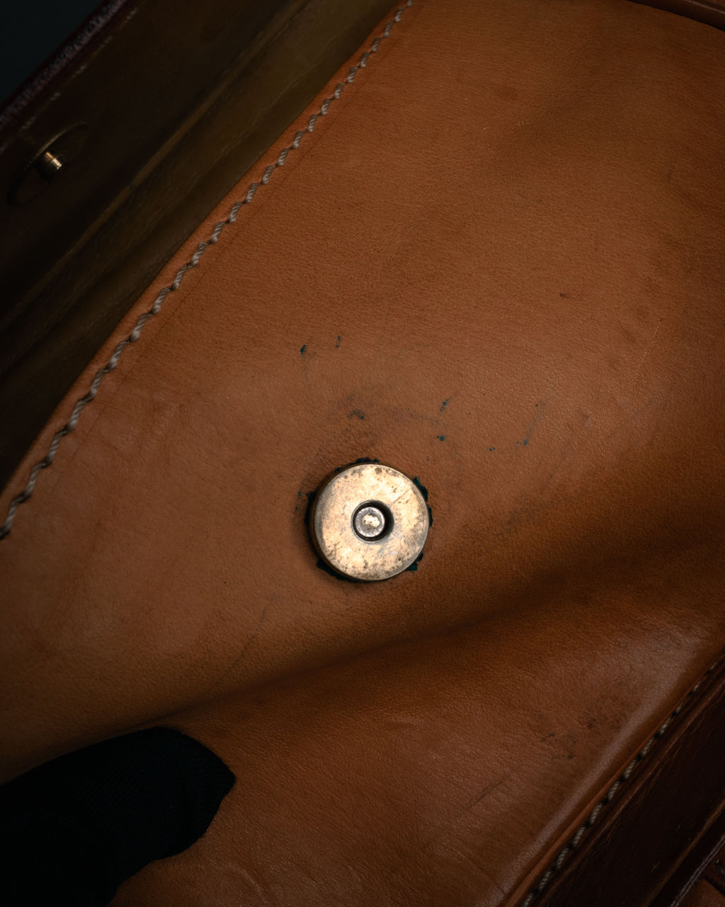 “CELINE” 90’s Leather triomphe shoulder bag