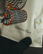 "Christian Dior" 80's Classic printed scarf