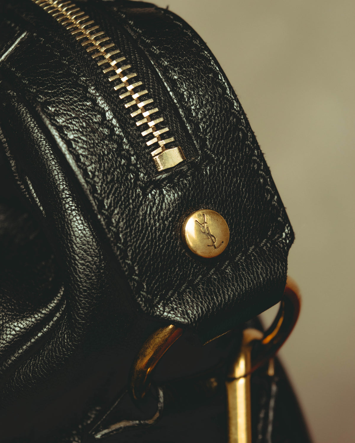 "–SPECIAL– Yves Saint Laurent" 00's-10's Soft leather 2-way handbag