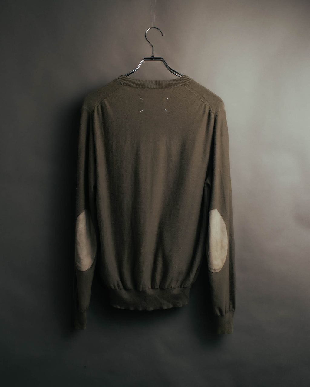 "Maison Martin Margiela" 13SS  Elbow patch v neck knit cardigan