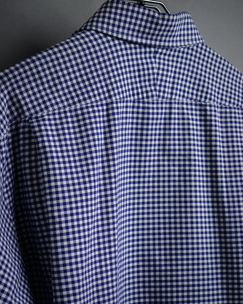 “HERMÈS” 90’s-00’s Gingham cuff shirt