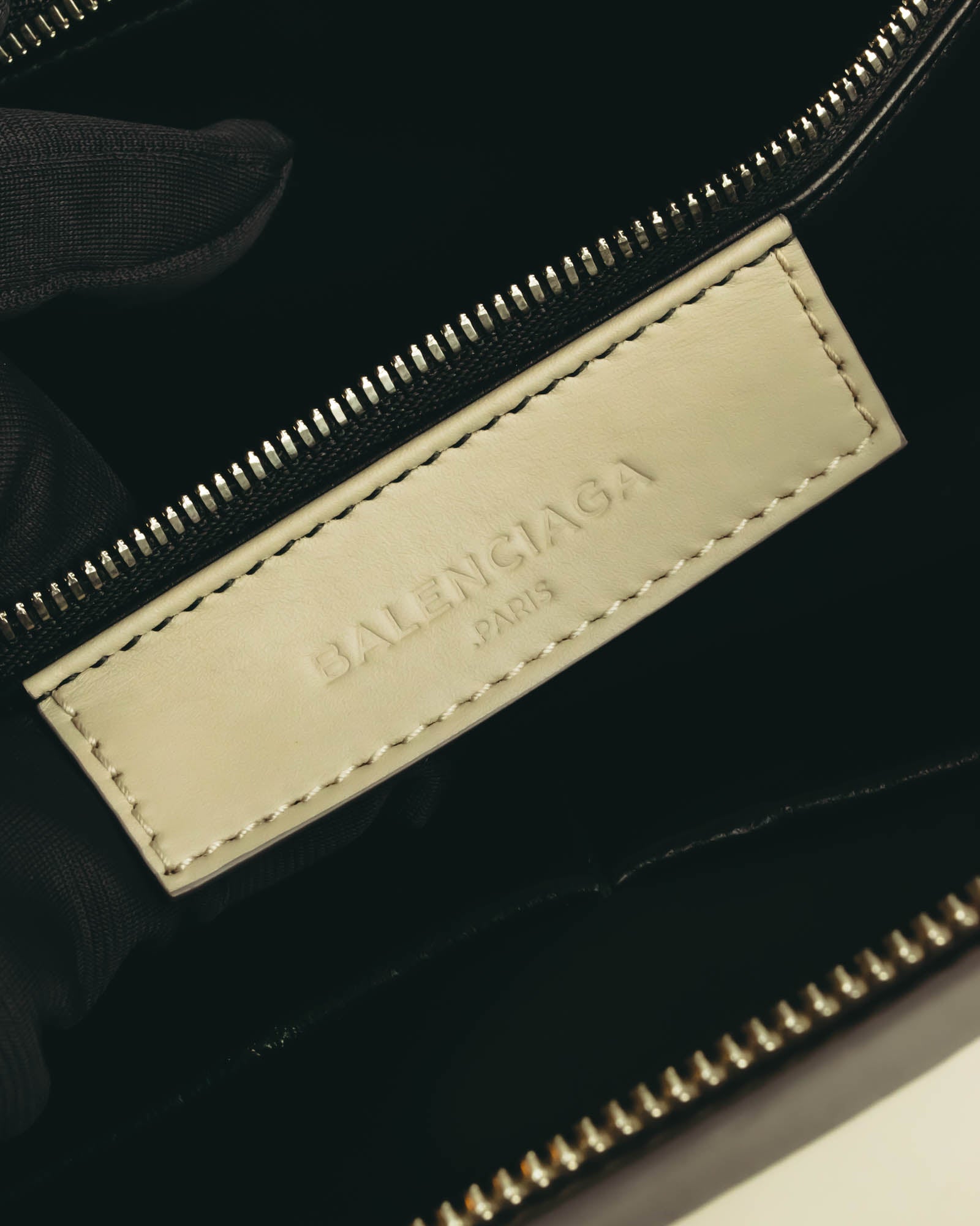 "BALENCIAGA" 2010's Structured leather top handle bag