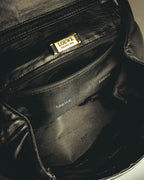 "LOEWE" 1990s to early 2000 ostrich leather shoulder bag