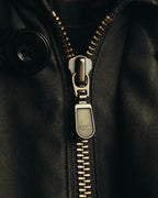 "GIANNI VALENTINO" 90's-00's Check lined zip-up blouson