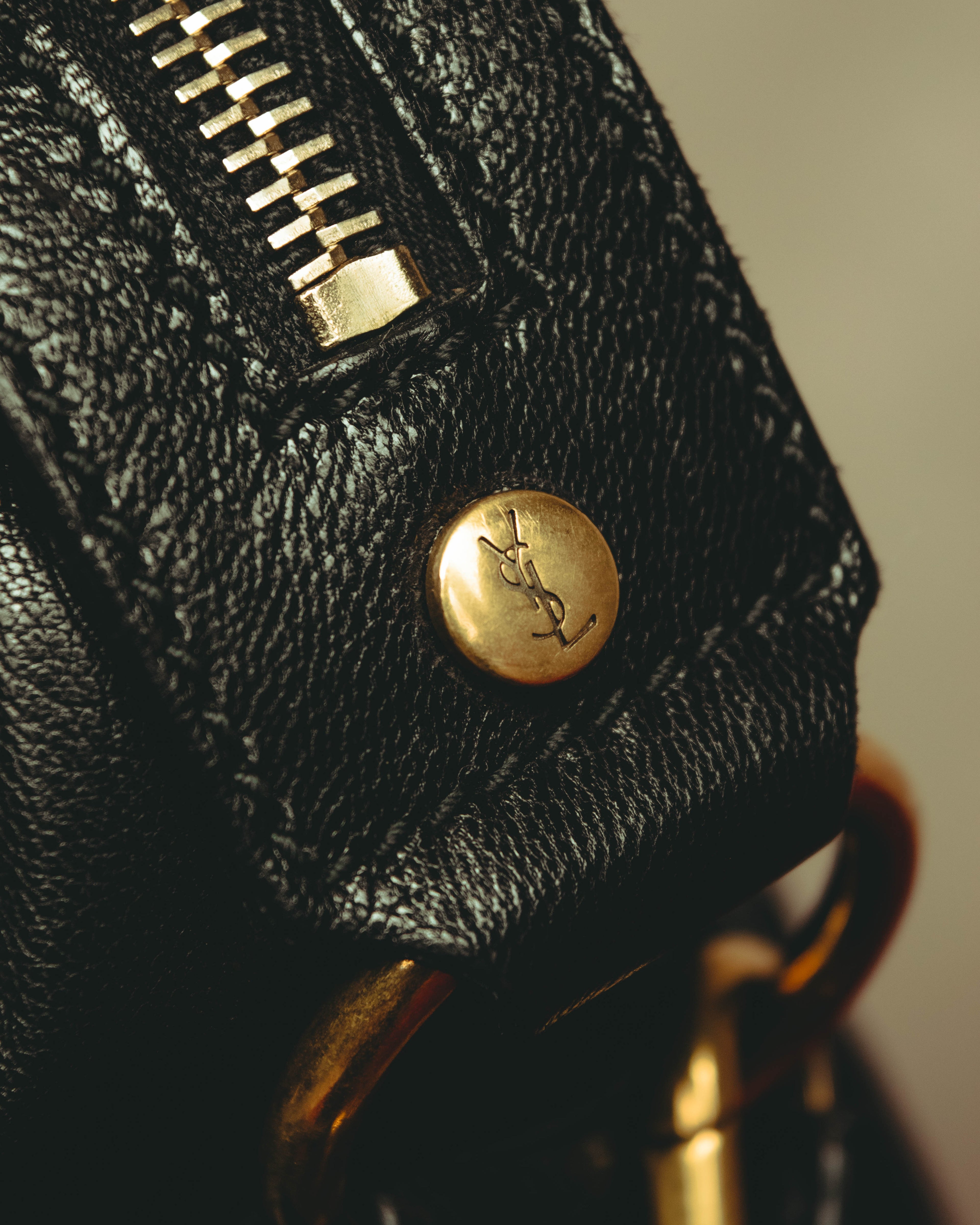 "–SPECIAL– Yves Saint Laurent" 00's-10's Soft leather 2-way handbag