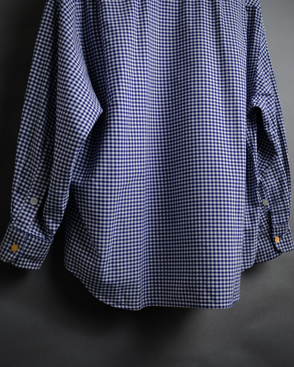 “HERMÈS” 90’s-00’s Gingham cuff shirt