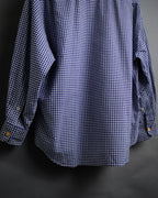“HERMÈS” 90’s-00’s Gingham cuff shirt