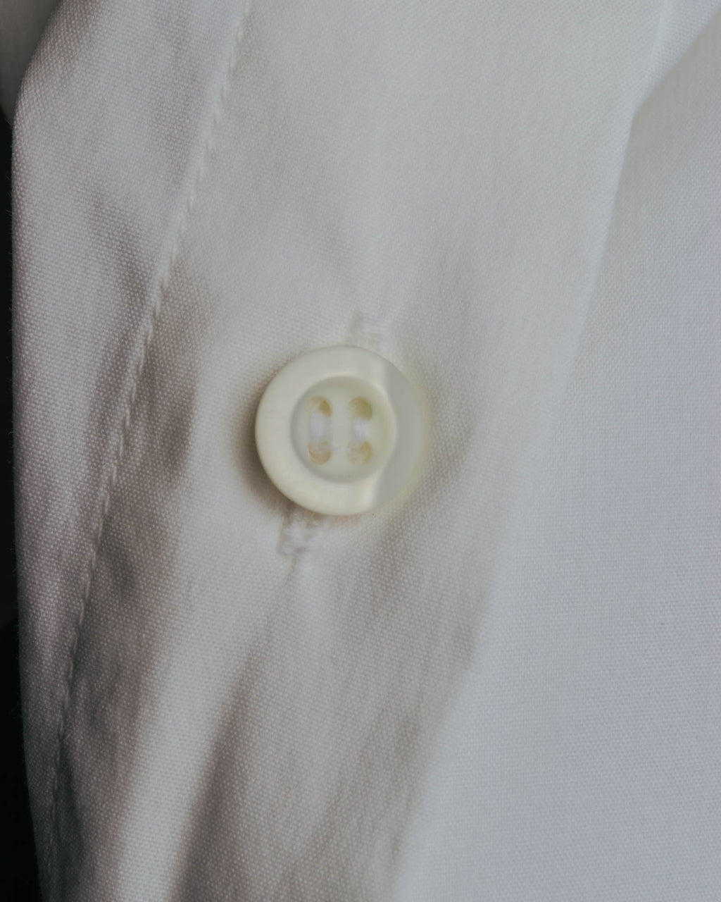 "PRADA" 2010's Tailored white cotton darted shirt