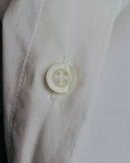 "PRADA" 2010's Tailored white cotton darted shirt