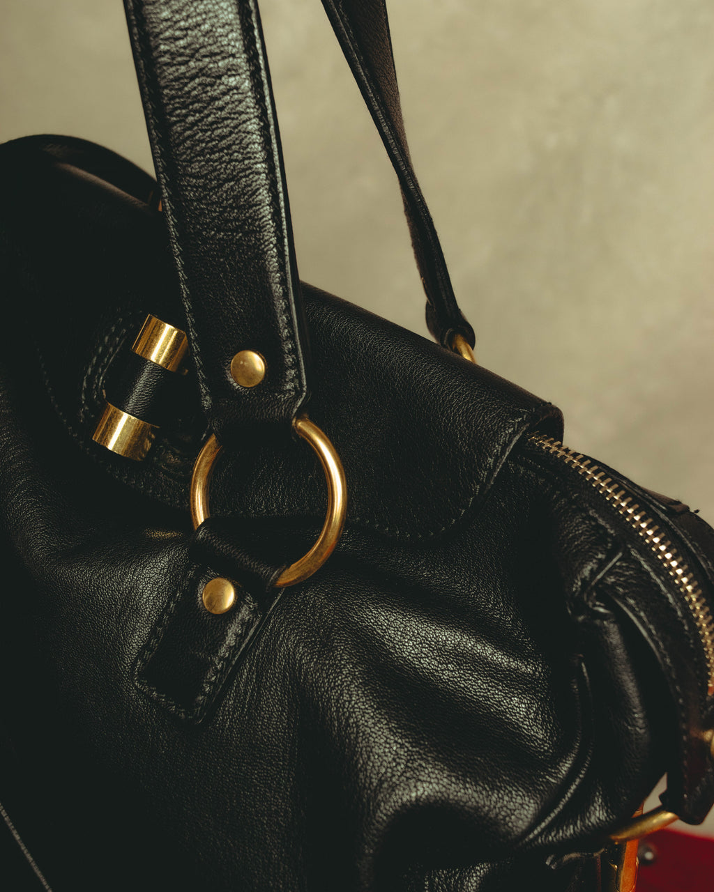 "–SPECIAL– Yves Saint Laurent" 00's-10's Soft leather 2-way handbag