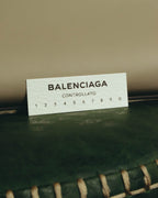 "BALENCIAGA" 2010's Structured leather top handle bag