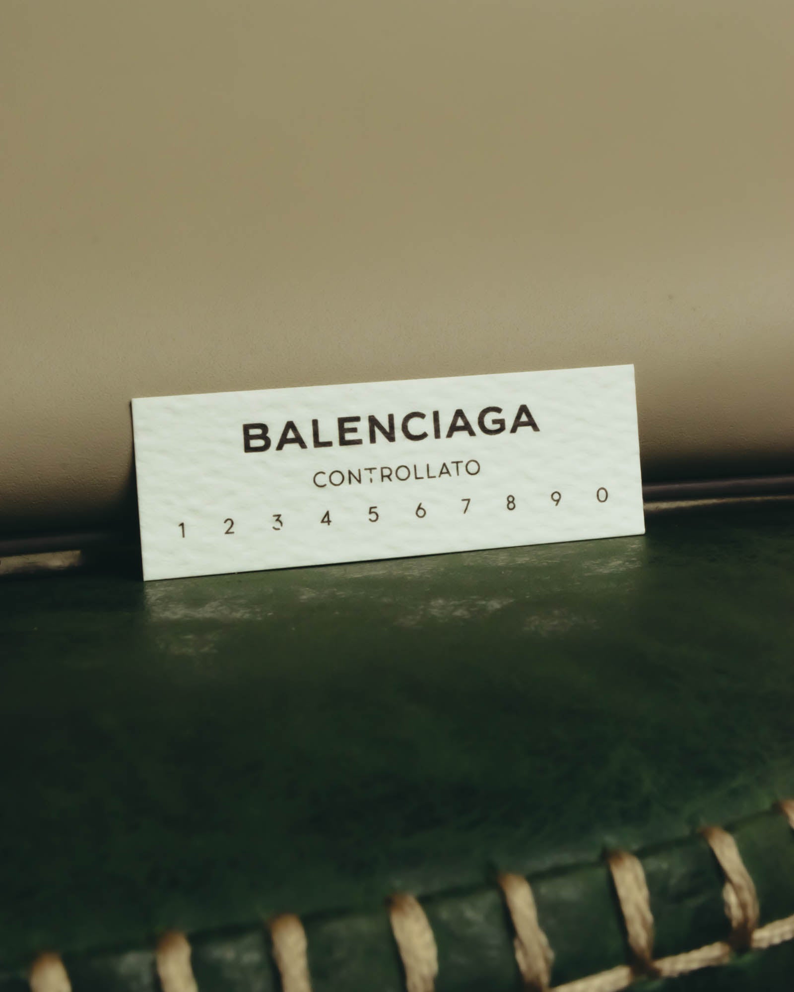 "BALENCIAGA" 2010's Structured leather top handle bag