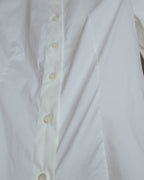 "PRADA" 2010's Tailored white cotton darted shirt