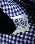 “HERMÈS” 90’s-00’s Gingham cuff shirt