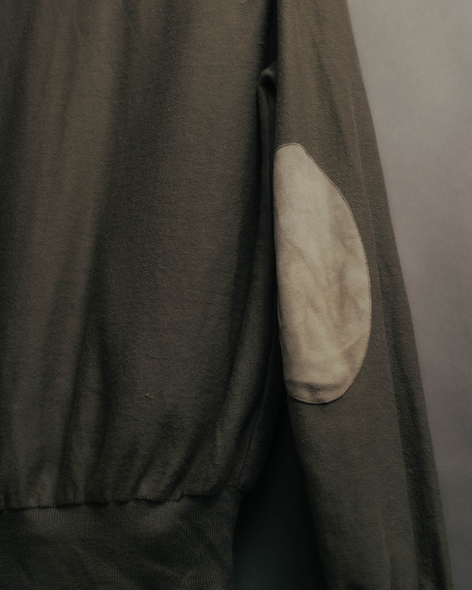 "Maison Martin Margiela" 13SS  Elbow patch v neck knit cardigan