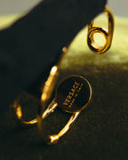 "VERSACE" 2010's-20's Gold tone safety pin cuff bracelet
