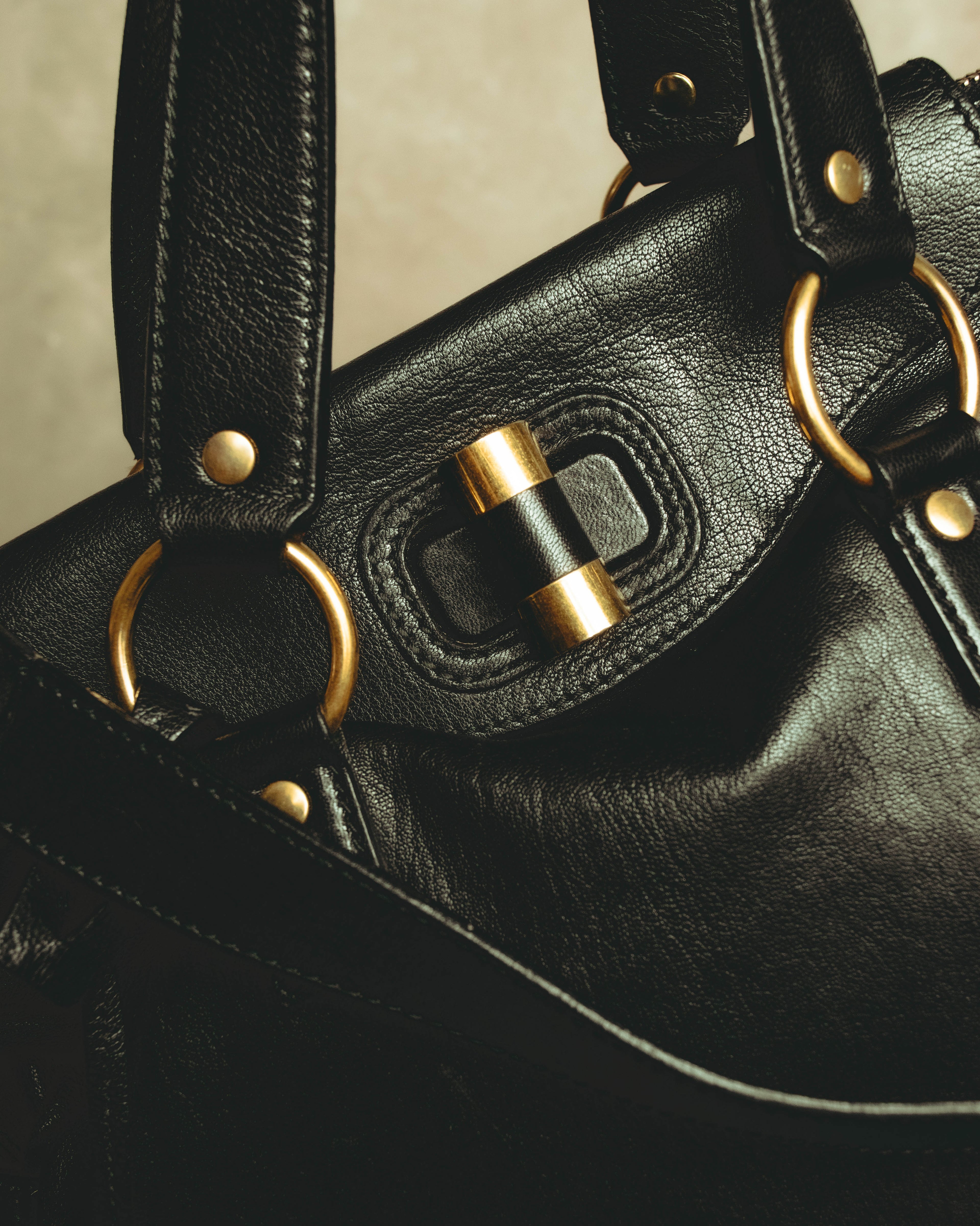 "–SPECIAL– Yves Saint Laurent" 00's-10's Soft leather 2-way handbag