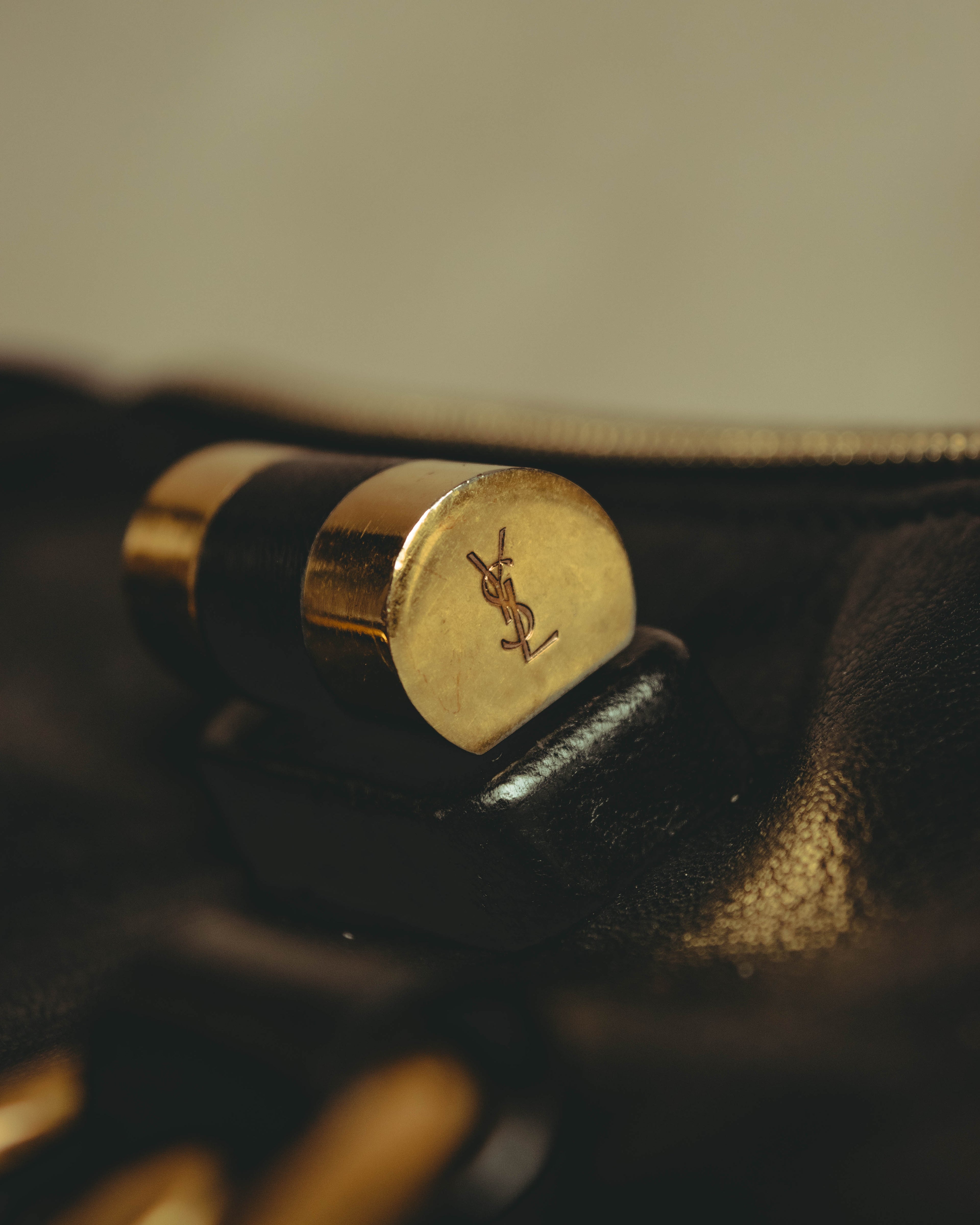 "–SPECIAL– Yves Saint Laurent" 00's-10's Soft leather 2-way handbag