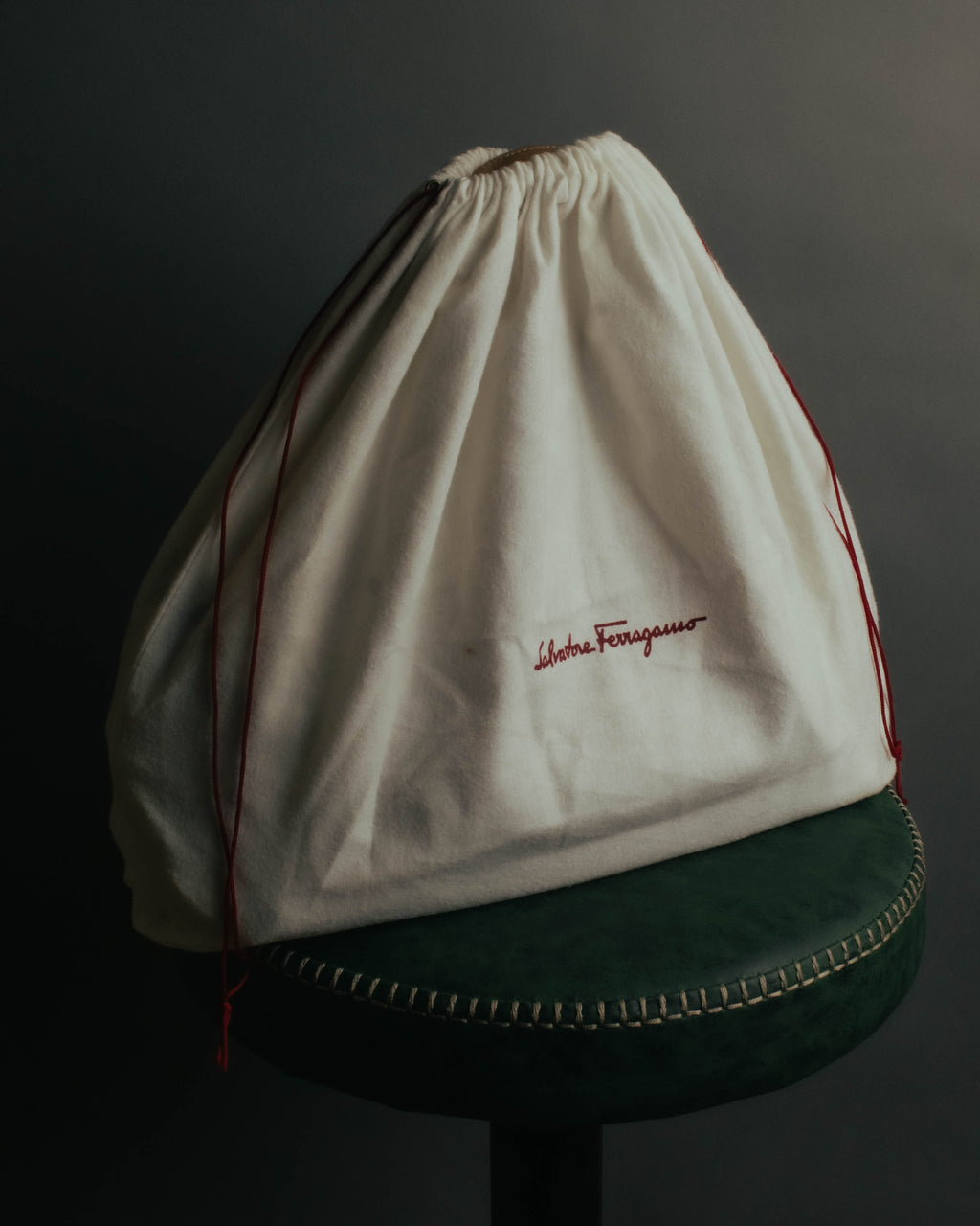 “Salvatore Ferragamo” 00’s-10’s Canvas leather gancini detail 2way handbag