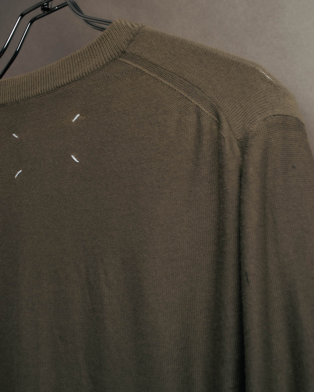 "Maison Martin Margiela" 13SS  Elbow patch v neck knit cardigan