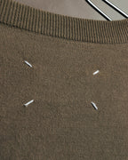 "Maison Martin Margiela" 13SS  Elbow patch v neck knit cardigan