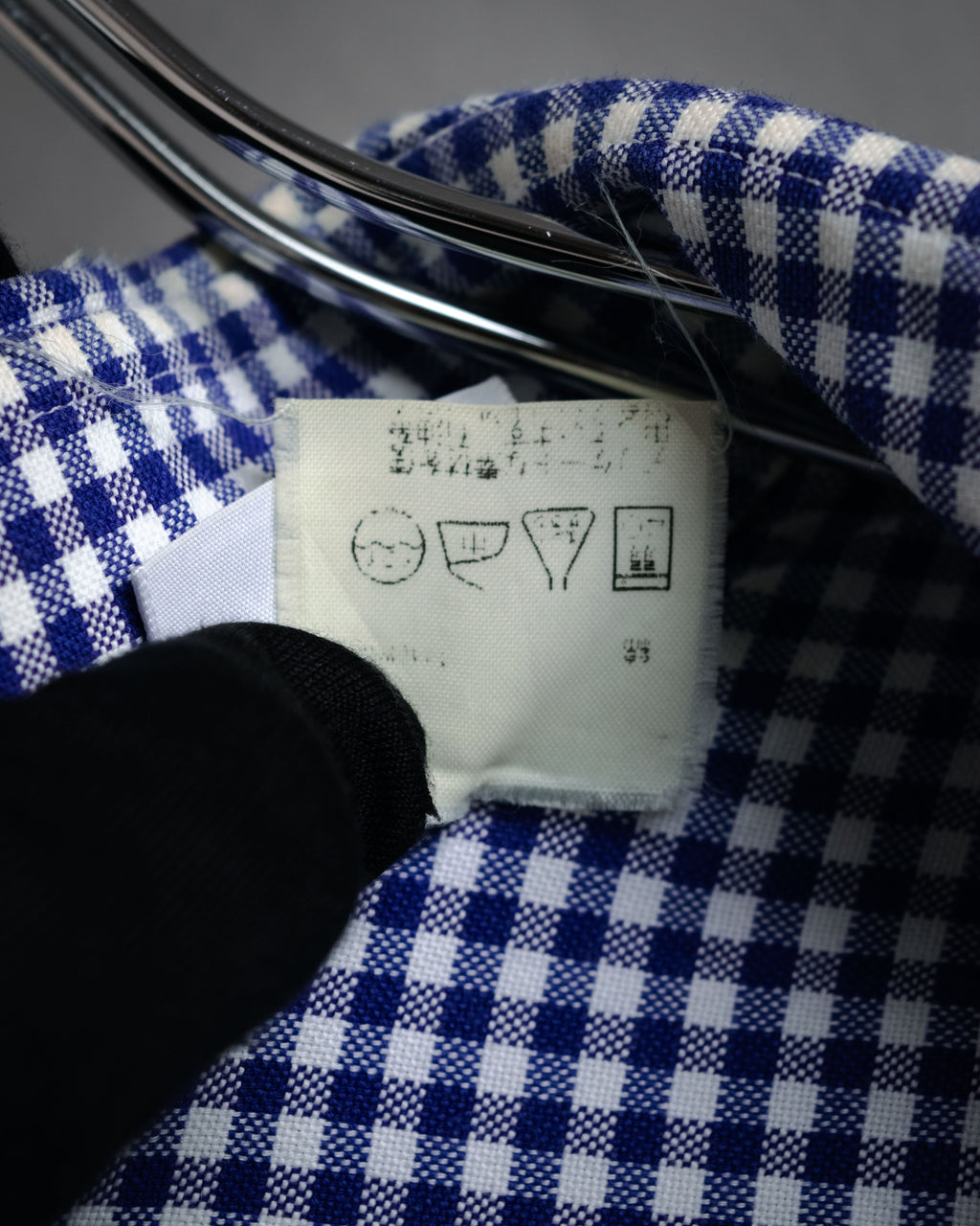 “HERMÈS” 90’s-00’s Gingham cuff shirt
