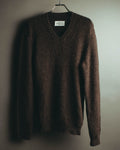 "Maison Martin Margiela" 00's Brushed alpaca wool v neck sweater