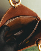 "LOEWE" 80's-90's Sculptural crocodile effect shoulder bag