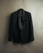 "Dior" 80's-90's Tailored shawl collar tuxedo jacket