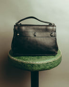 "Yves Saint Laurent" 00's-10's Structured pebbled leather top handle bag